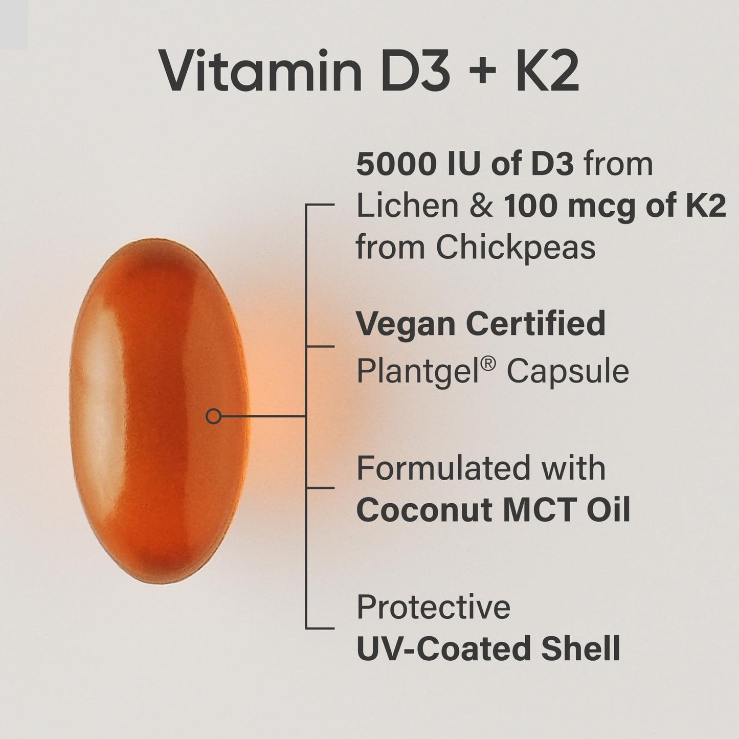 Vitamin D3 + K2