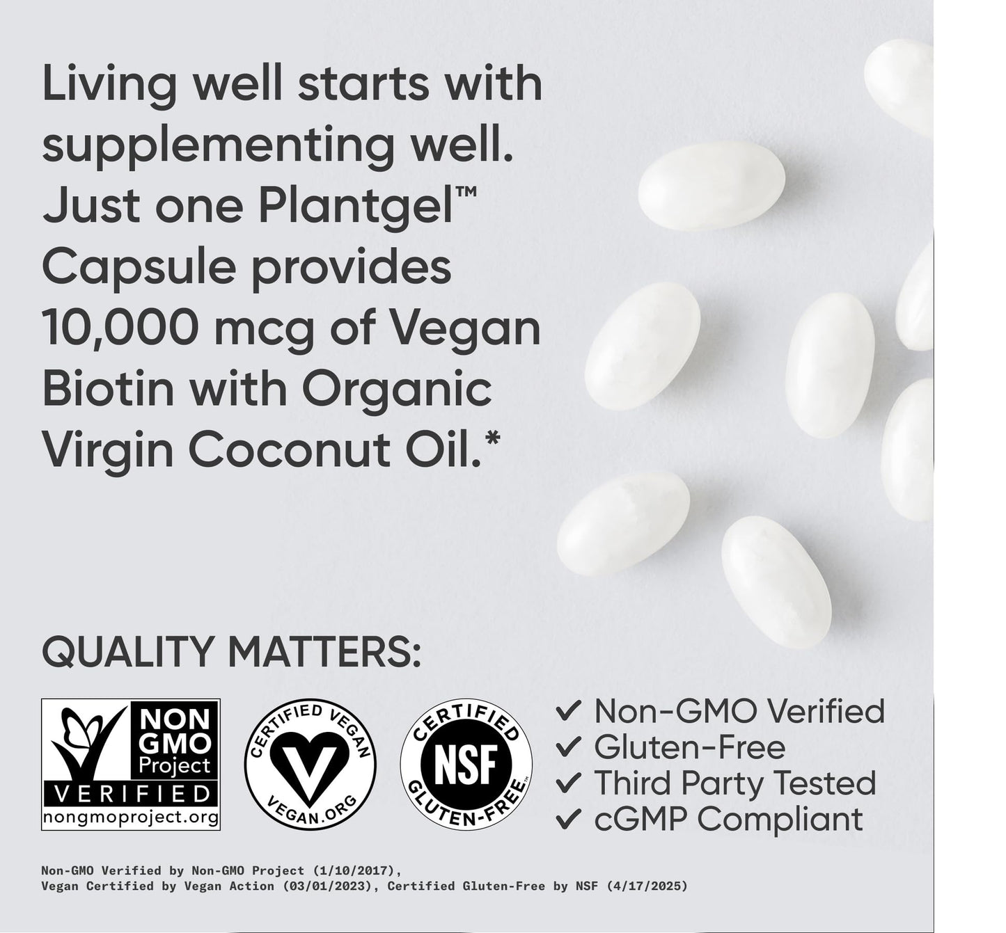 Biotin with Organic Coconut Oil