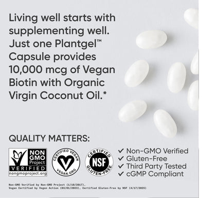 Biotin with Organic Coconut Oil