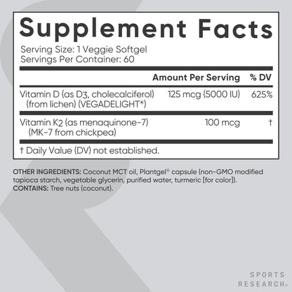 Vitamin D3 + K2