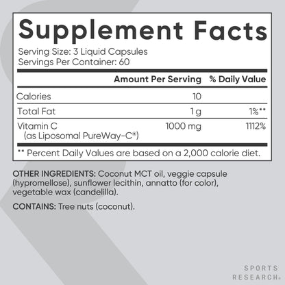 Vitamin C 1000mg (240 veggie capsules)