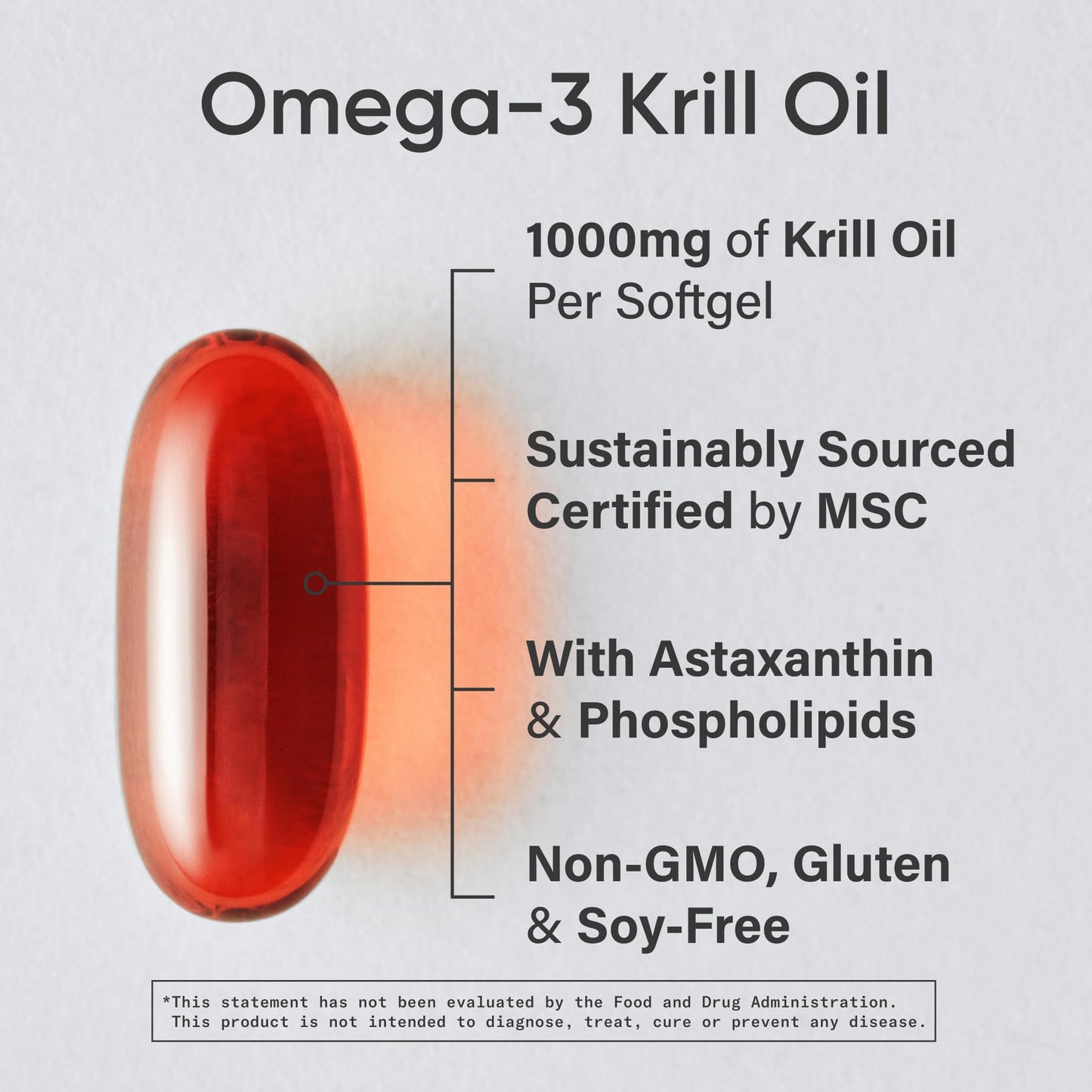 Omega-3 Antarctic Krill Oil Softgels