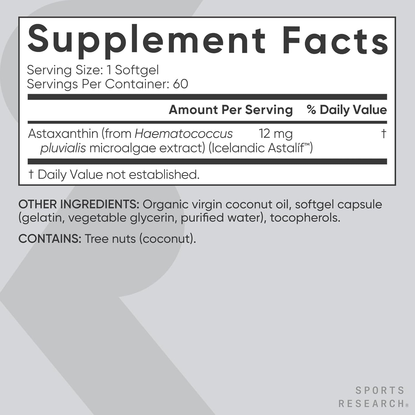 Astaxanthin with Coconut Oil