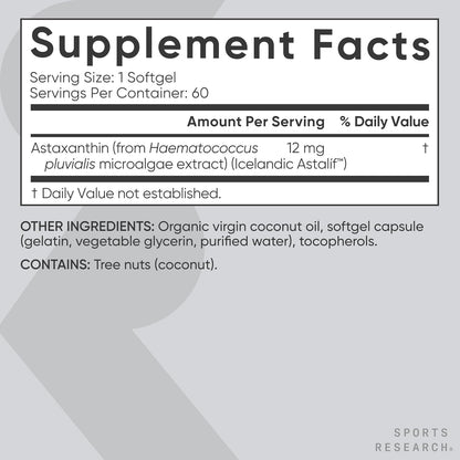 Astaxanthin with Coconut Oil
