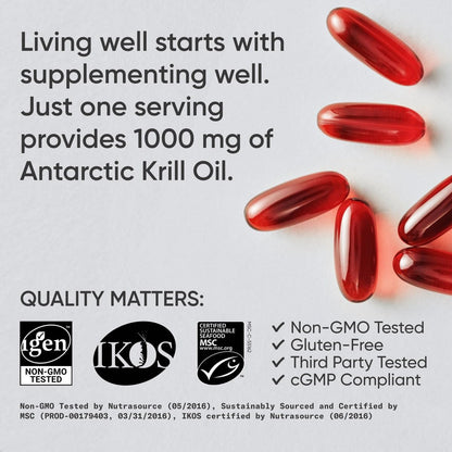 Omega-3 Antarctic Krill Oil Softgels