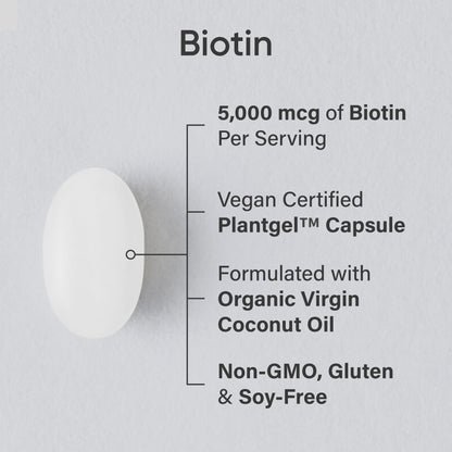 Biotin with Organic Coconut Oil