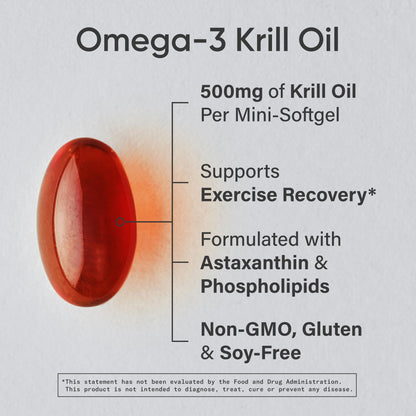 Omega-3 Antarctic Krill Oil Softgels