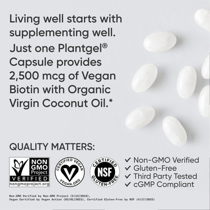 Biotin with Organic Coconut Oil