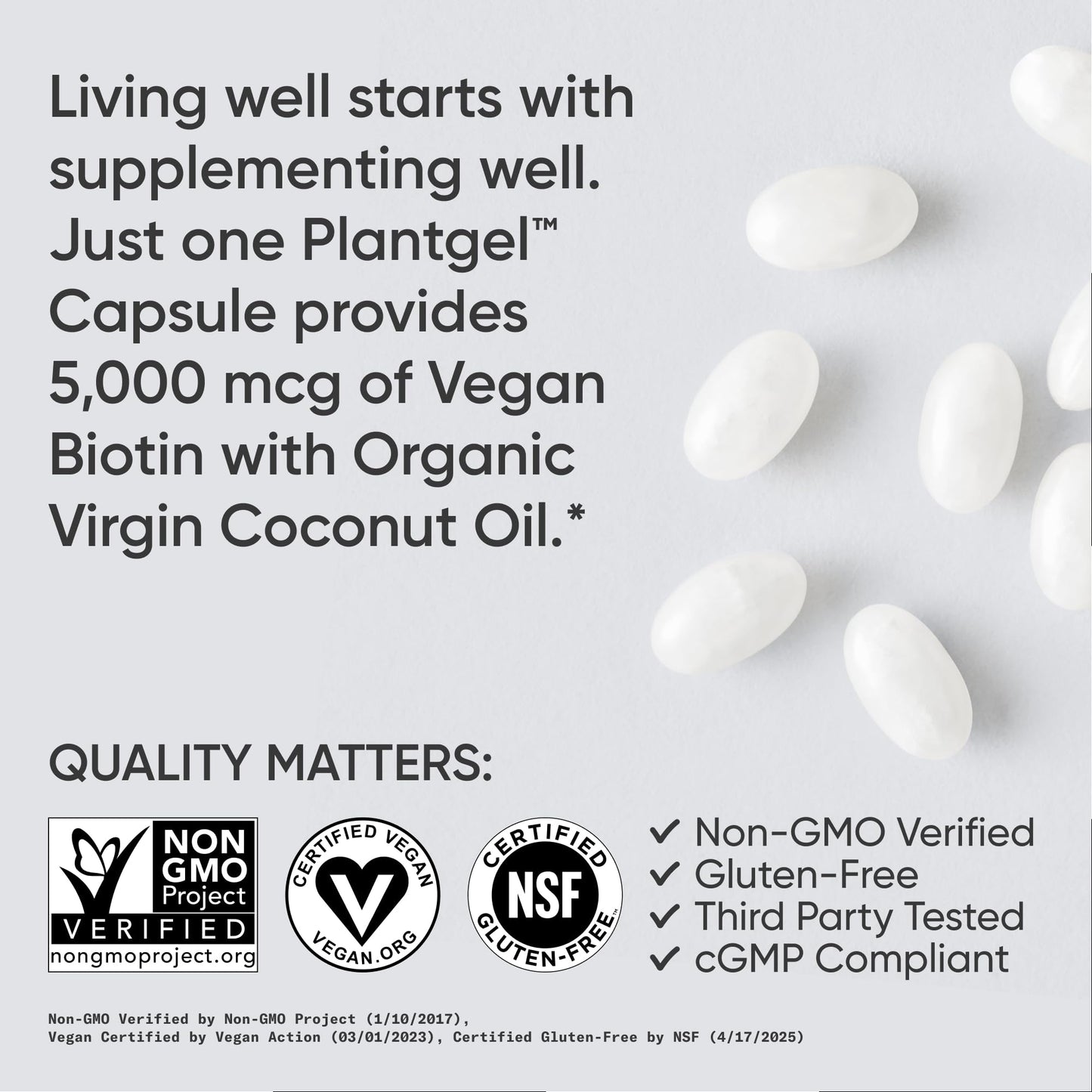 Biotin with Organic Coconut Oil
