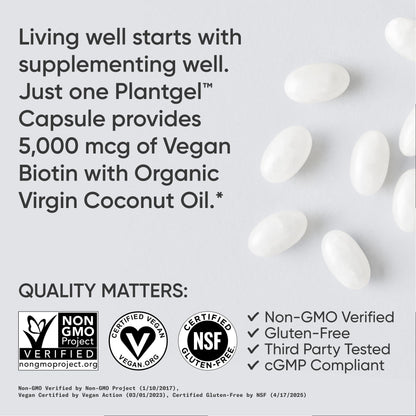 Biotin with Organic Coconut Oil