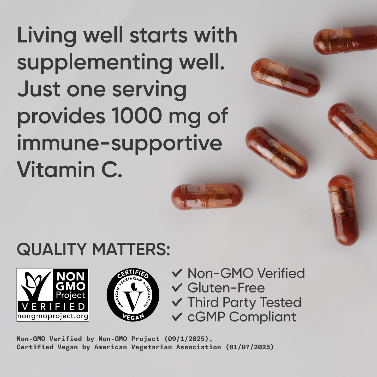 Vitamin C 1000mg (240 veggie capsules)