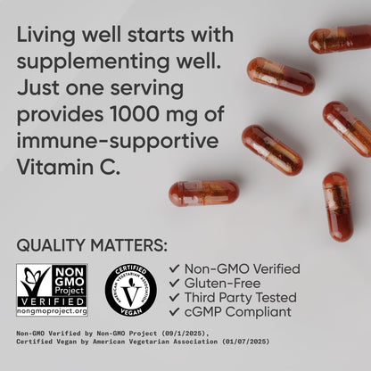 Vitamin C 1000mg (240 veggie capsules)
